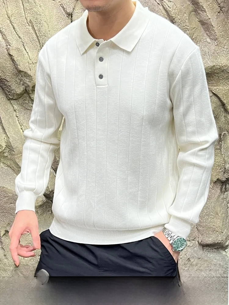 

Итальянский вязаный свитер Ne, дышащая оригинальная пряжа, легкая роскошная серия, осенняя новая модная мужская повседневная одежда