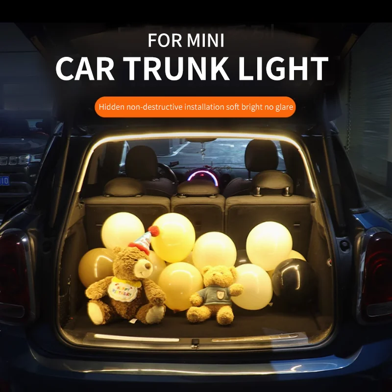 Rear Trunk Light For Mini Cooper S F56 F60 F54 F55 R55 R56 J01 J05 U25 Countryman Bright LED Silicone Light Car Accessories