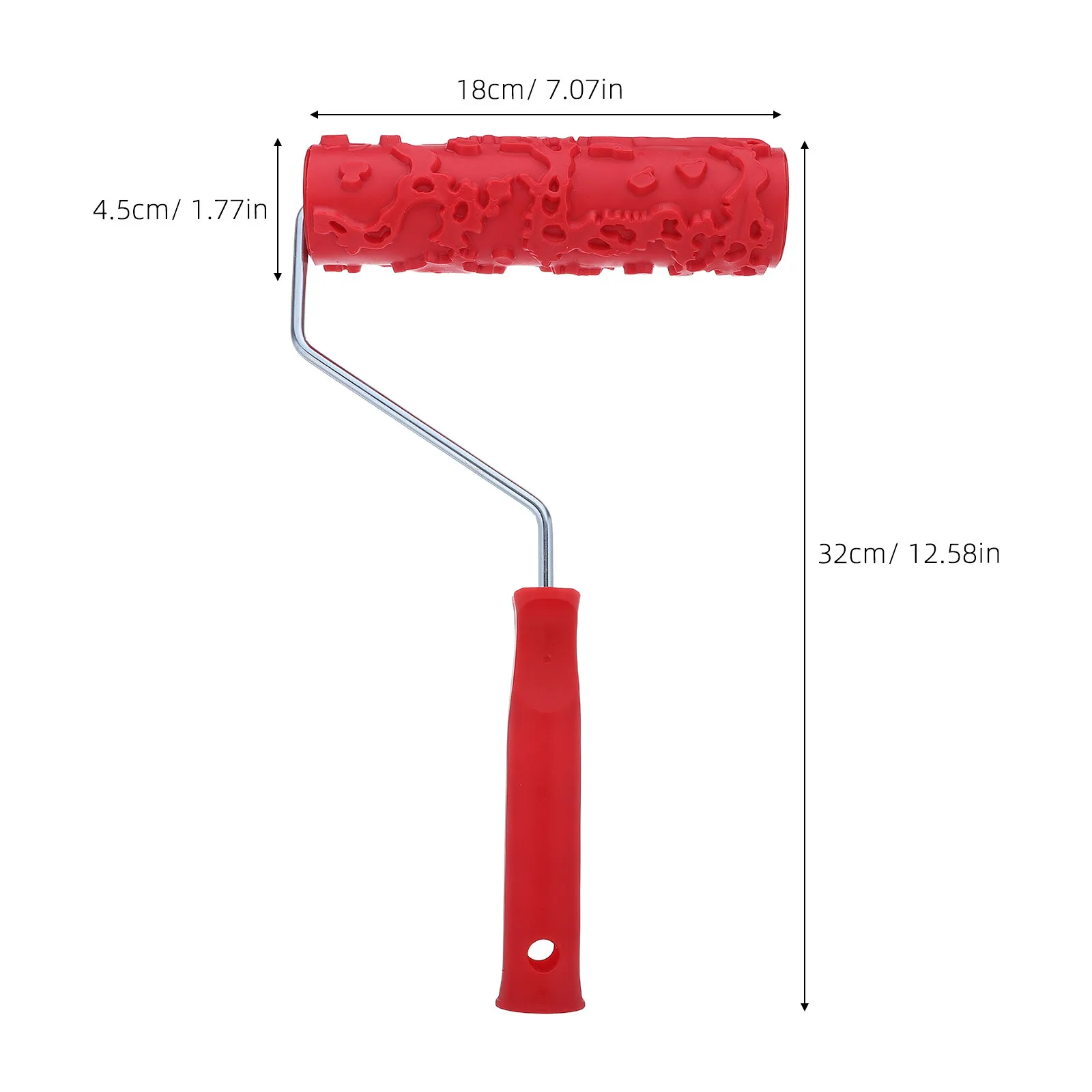 Pattern Embossing Paint Roller 7 Wood Grain Texture Artistic Roller Brush for Wall Texture Craft Projects Pottery Home