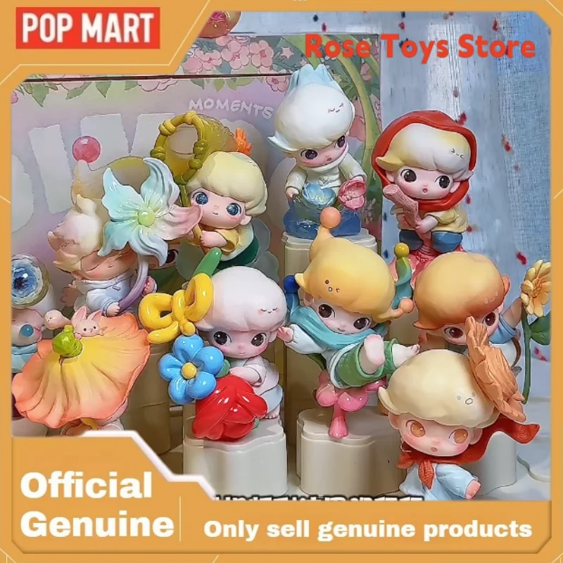 

Genuine POPMART Dimoo Moments In Bloom Series Figure Blind Box Cotton Desktop Ornament Model Doll Mystery Box Birthday Gift