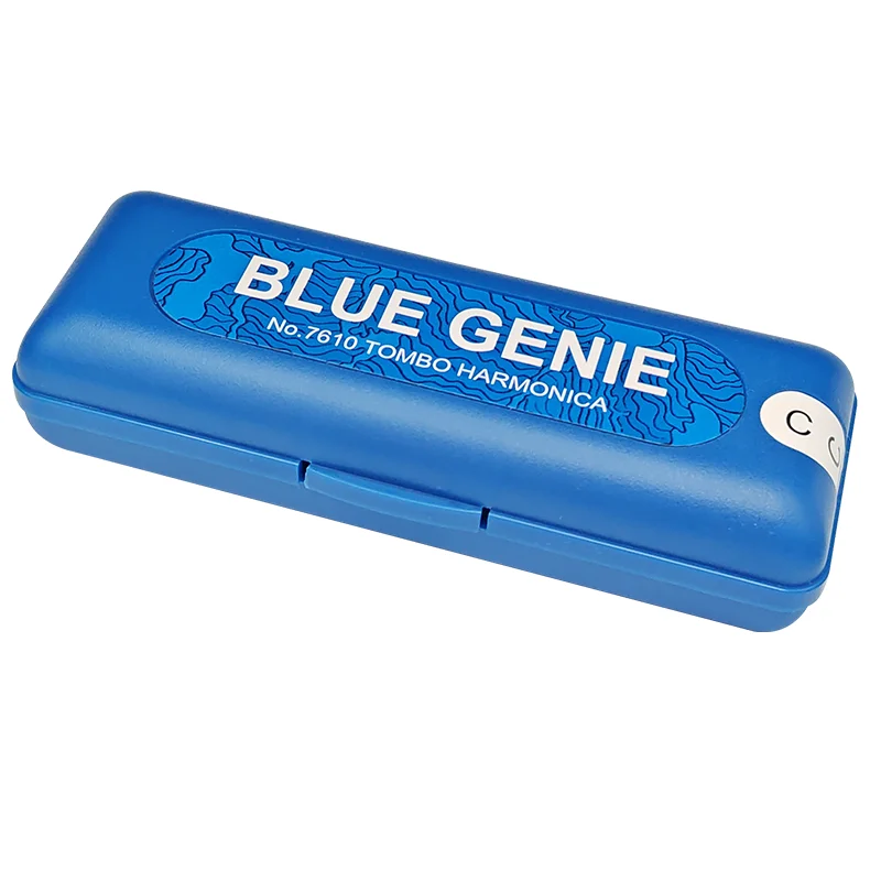 Tombo Diatonic Harmonica Blue Genie 7610 Harp Paddy Mouth Organ 10 Hole 20 Tone Armonica Professional Instrumentos for Beginners