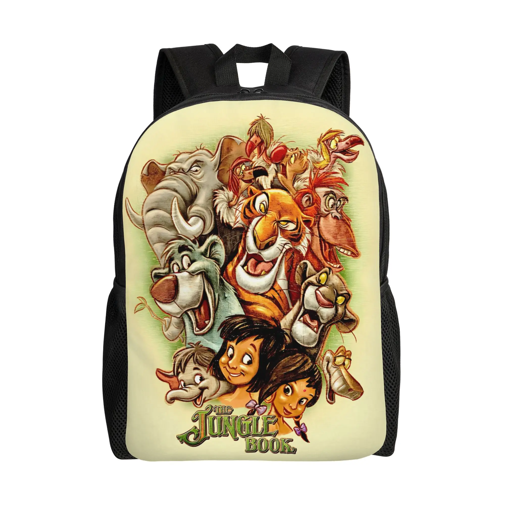 

1PC first day of school Backpack Disney forest role Daypack The Jungle Book Kawaii High School Sturdy Shoulder Rucksack