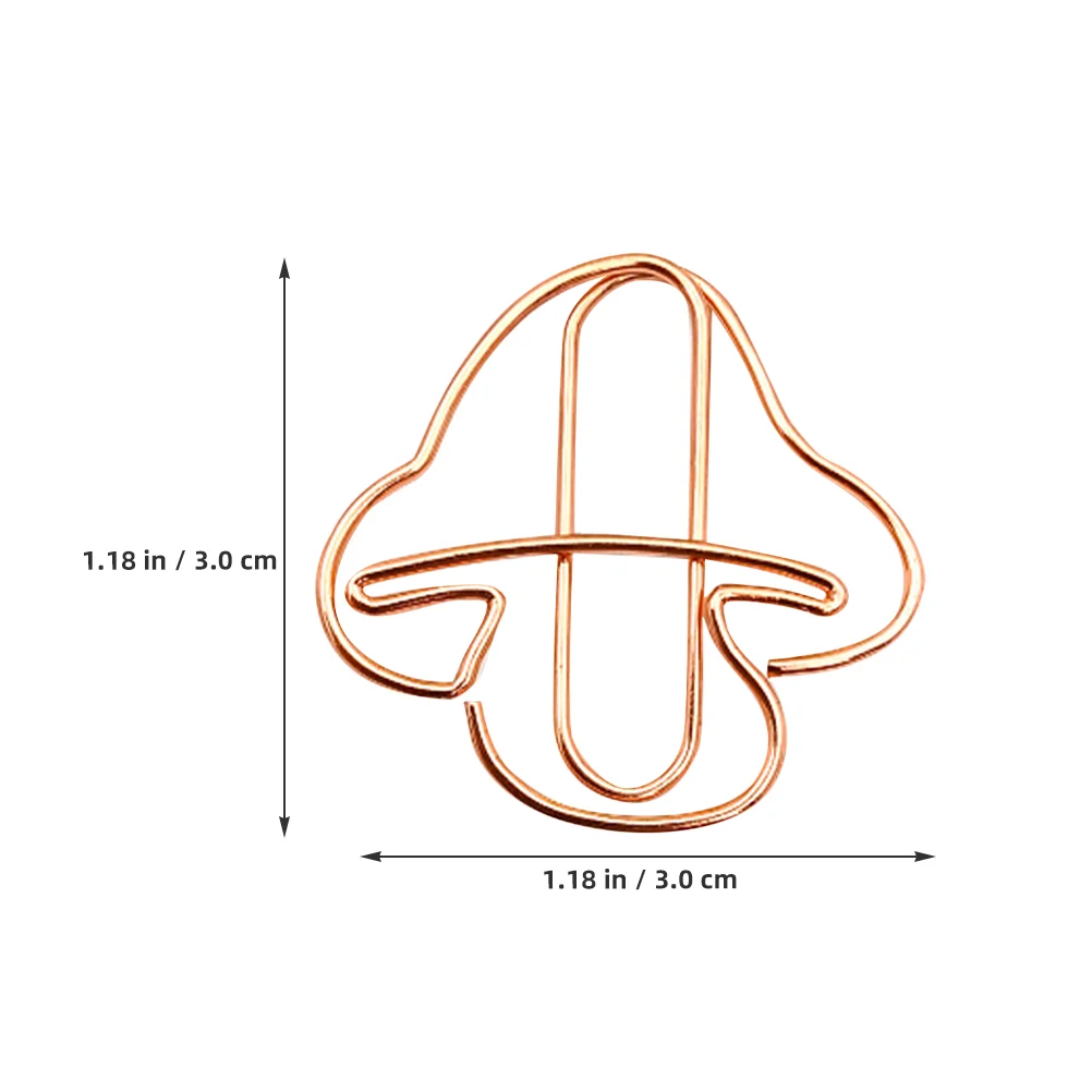 20 Stück Pilz-Büroklammern, dekorative Büroklammern, Akten, Mini-Pilze, Schreibtischzubehör, Dokumentenspaß, klein