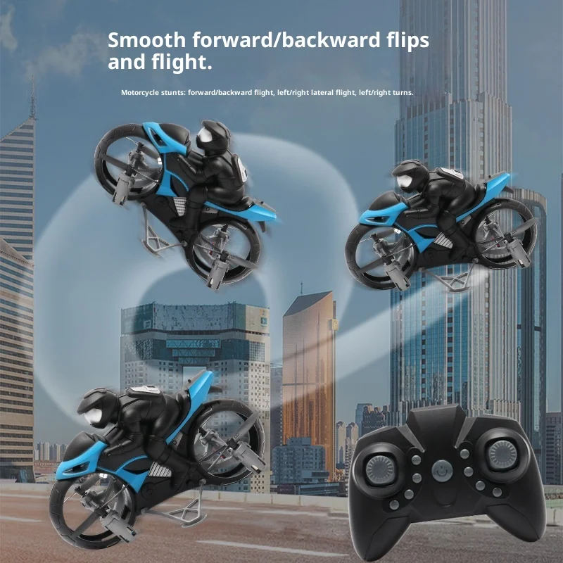 

Magic Rc Fly Motorbike 2.4ghz Remote Control Motorcycle Toys Mini Flying Motorcycle With Light 2 In 1 Land Air Motorcycle 360