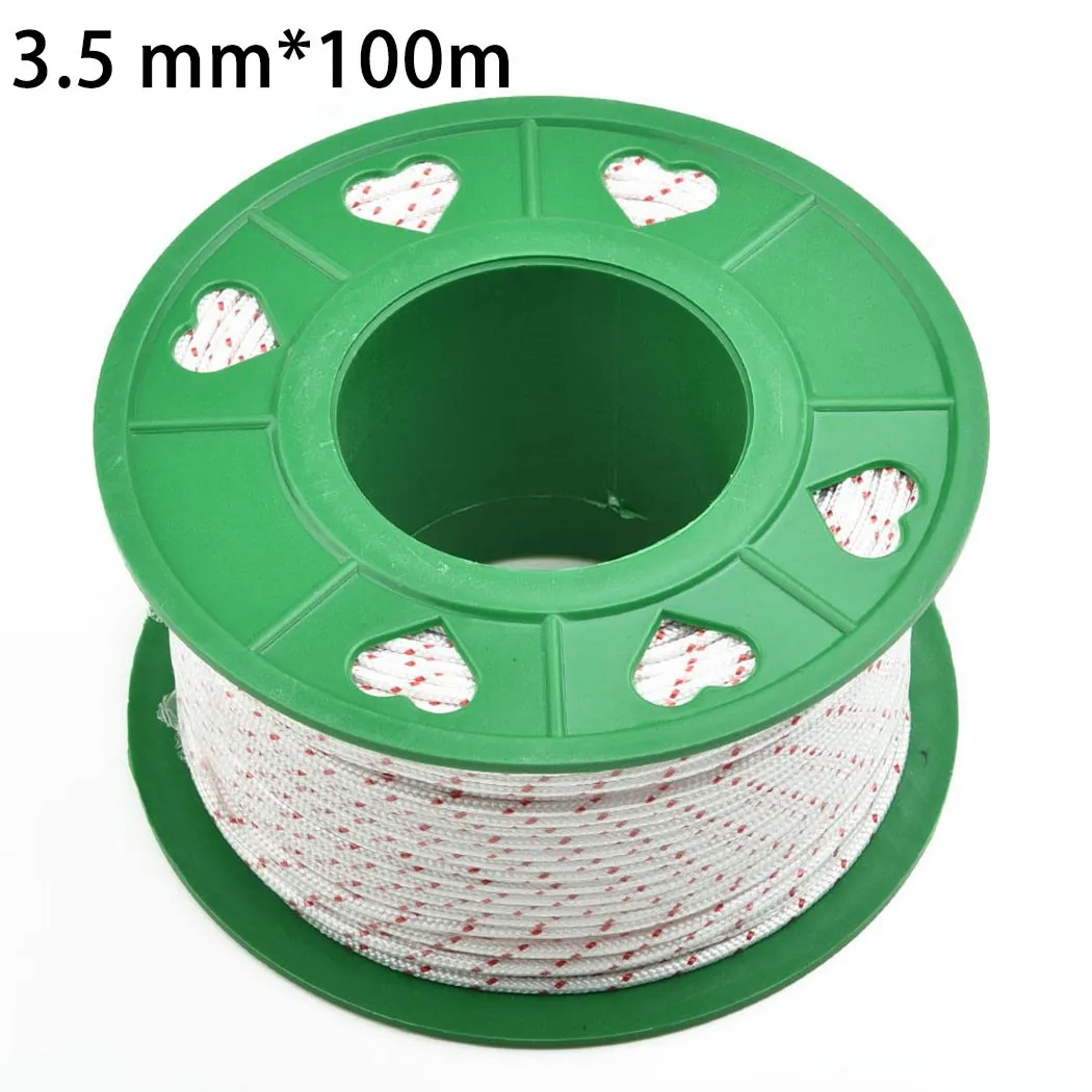 

High Quality New Starter Rope 3.5mm 4.0mm Spare parts Strimmers 100M 4.5mm Blower Chainsaws For Lawnmowers Hedge Trimmers