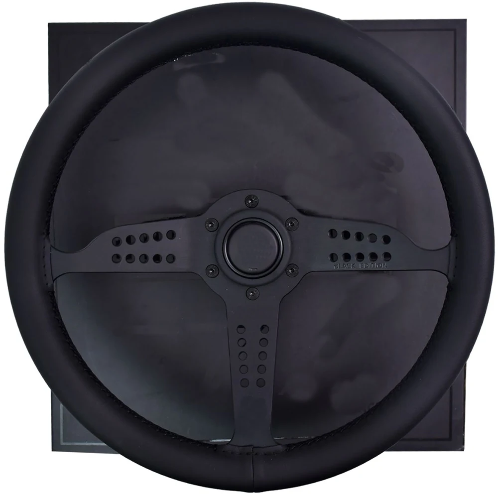 14 Inch Mono2026 Black Edition Genuine Leather Steering Wheel