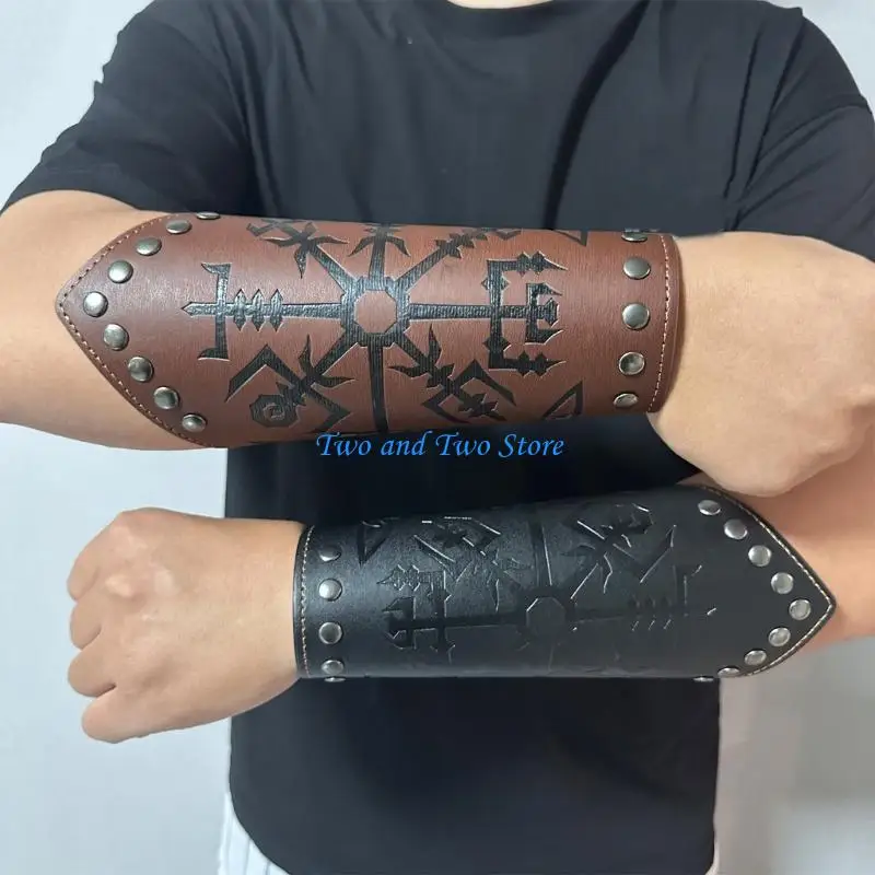 واقيات المعصم HX6F للحماية من العصور الوسطى مع برشام معدني مناسب للرياضيين العاملين في المكاتب والمتحمسين في الهواء الطلق #1