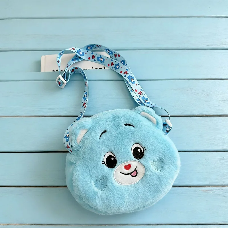 Care Bears Plush Backpack Kawaii Fashion Plushie Doll Fur Bag Girl's Bag Children's Bag Shoulder Bag Knapsack Bags Gifts