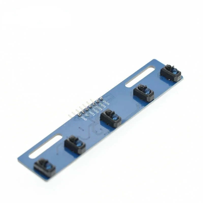 5PCS 5-Way Black and White Line Identification Sensor Module Tracking Intelligent Car Infrared Sensor TCRT5000