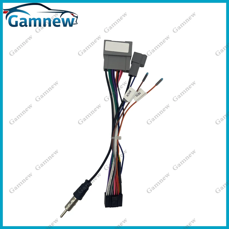 Gamnew Car Audio DVD Player 16PIN Android Power Cable Adapter For Honda Amaze 2018-2024 Radio Wiring Harness