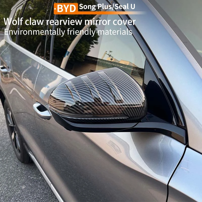

Защитная крышка для зеркала заднего вида с волчьим когтем, внешняя износостойкая для Byd Yuan Plus Atto 3/Song Plus Sealion 06 2021-2025