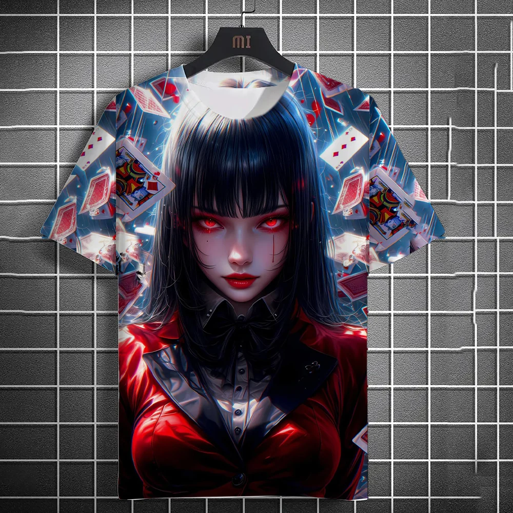 

Men's Women's Summer Fashion High Quality 3d Printing Anime Printed T-shirt Casual Polyester Round Neck Short Sleeve Casual