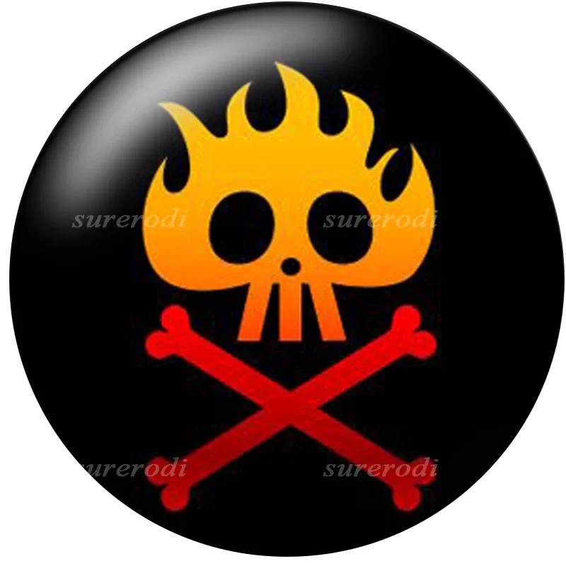 12pcs/lot Skull Head Glass Cabochons 10mm 12mm 14mm 16mm 18mm 20mm 25mm Flat Back DIY Jewelry Making Findings & Components T177