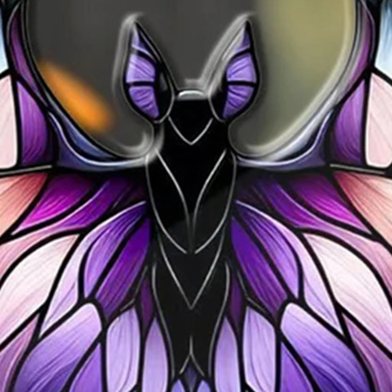 Stained Glass Effect Acrylic Bat Hanging Decoration Gothic Halloween Window Decor Colorful Suncatcher for Home Party Decor Gift view 4