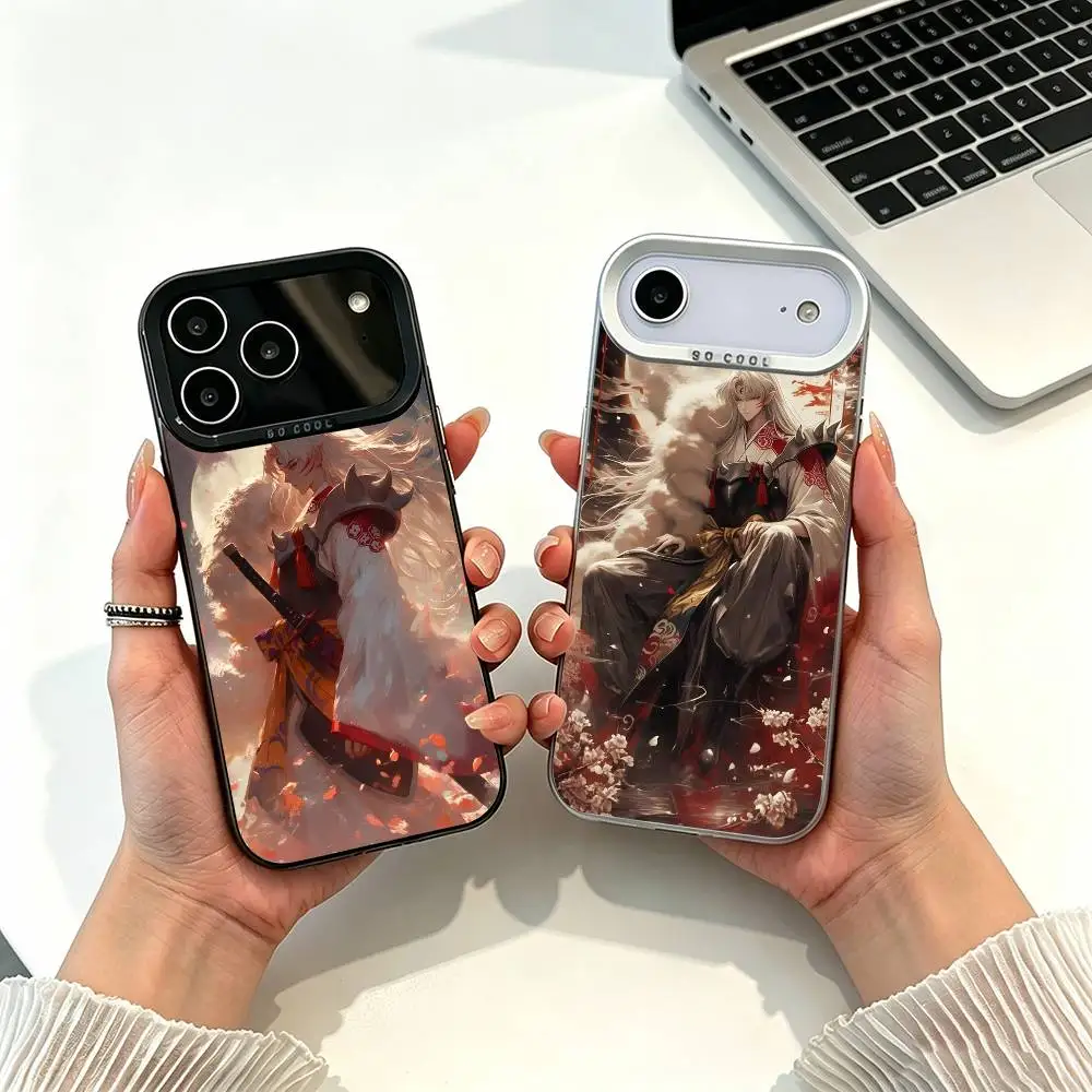 

Anime Character-Inuyasha-Sesshomaru Phone Case For iPhone 17,16,15,14,13,12,11 Plus,Pro Max,XS,White Silver phone cases