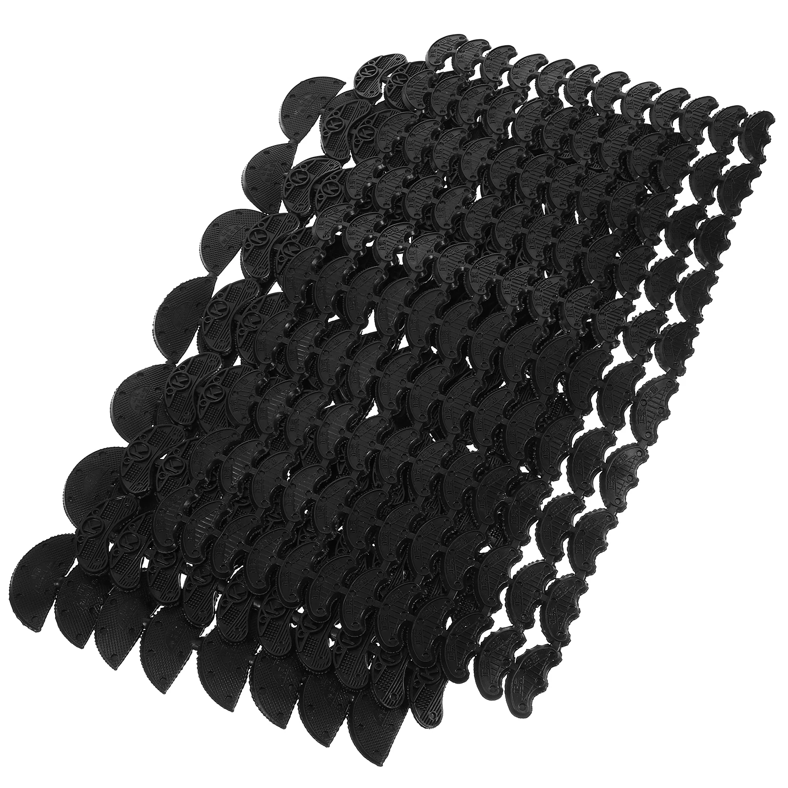 

1 set Shoe Sole Repair Pads Non Slip Grips Adhesive Mats Black 56 80 120 Blocks Antislip Noise Reduction Protectors Plastic