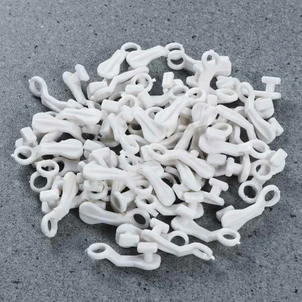 Home 50/100/150PCS NOVA DELUXE Clip On Replacement Hanging For SWISH Curtain Rings Track Curtain Glider Hook Rail Runner