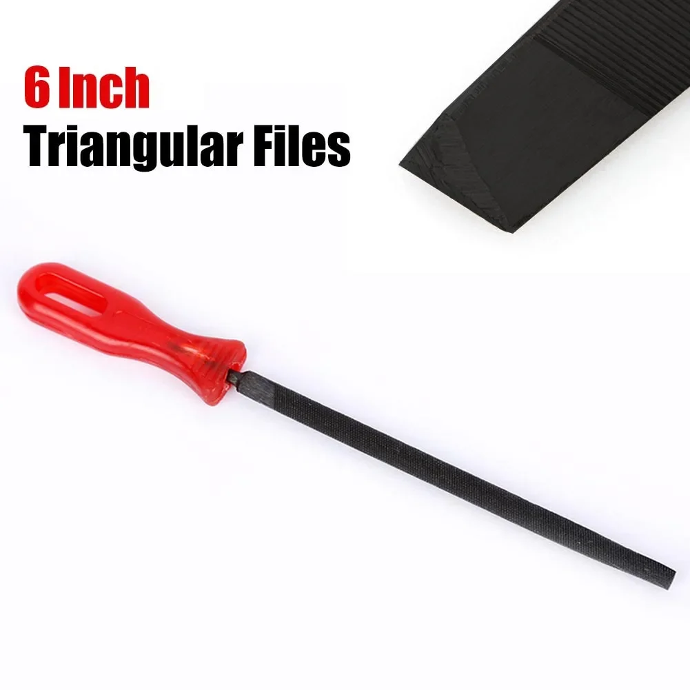 

Practical Saw Accessories Triangular File 8Inch 9Inch Plaster Work-pieces Plastic Polishing Of Wood 1pc Total Length 230mm