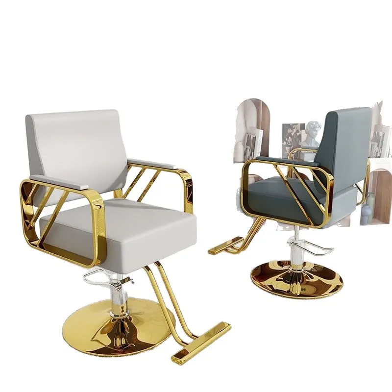 

Barber shop special chair hair cutting stool high-end hair perm and dyeing area lift seat