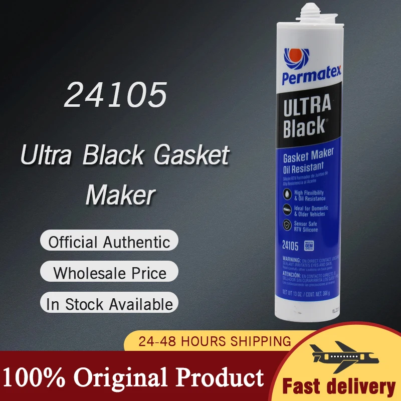

Permatex 24105 ultra black high viscosity insulation flat gasket quick drying sealant