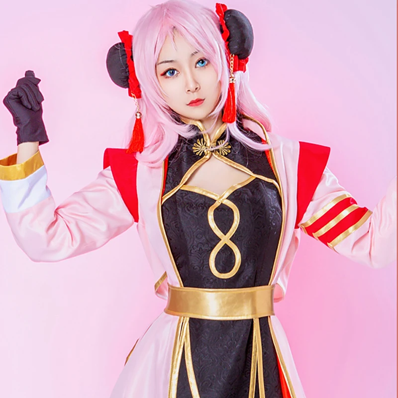 

Customize! Lovelive Zhonglanzhu cosplay new Eutopia Costume delicate print women Nijigasaki Cosplay Dress F