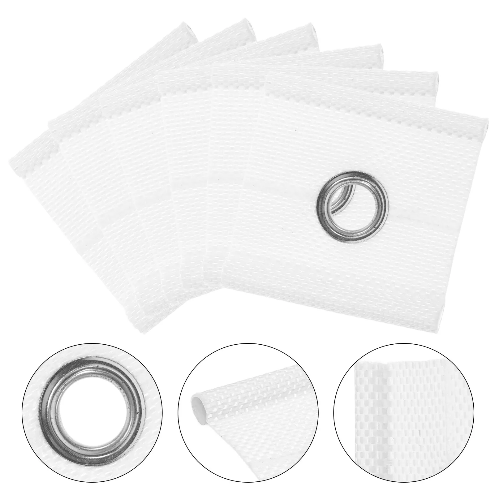 

6Pcs Rv Awning Rail Eyelets Versatile Lightweight Piping Accessories for Camping Caravan Tent Shade Outdoor Awning Fittings