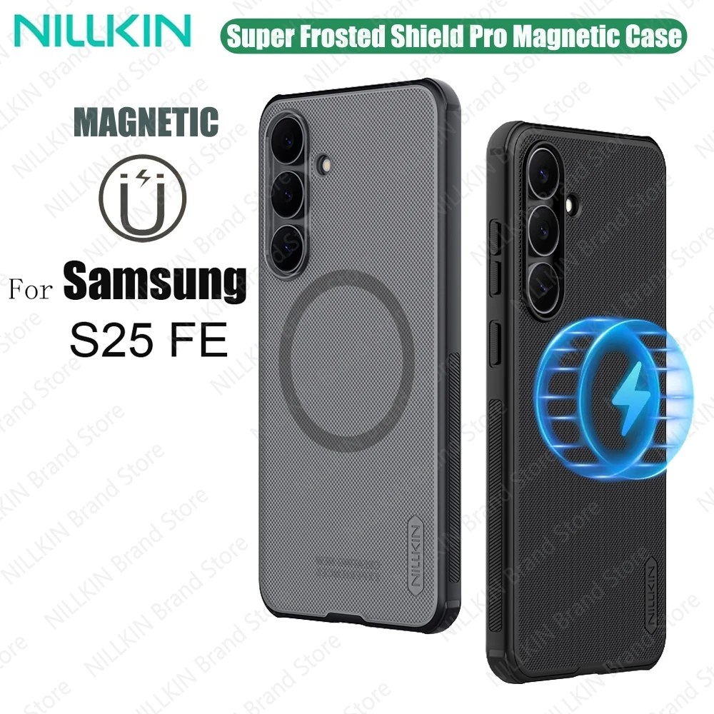 

Чехол Nillkin для Samsung Galaxy S25 FE MagSafe, матовый чехол Shield Pro, магнитный противоударный ультратонкий чехол для Samsung S25 FE