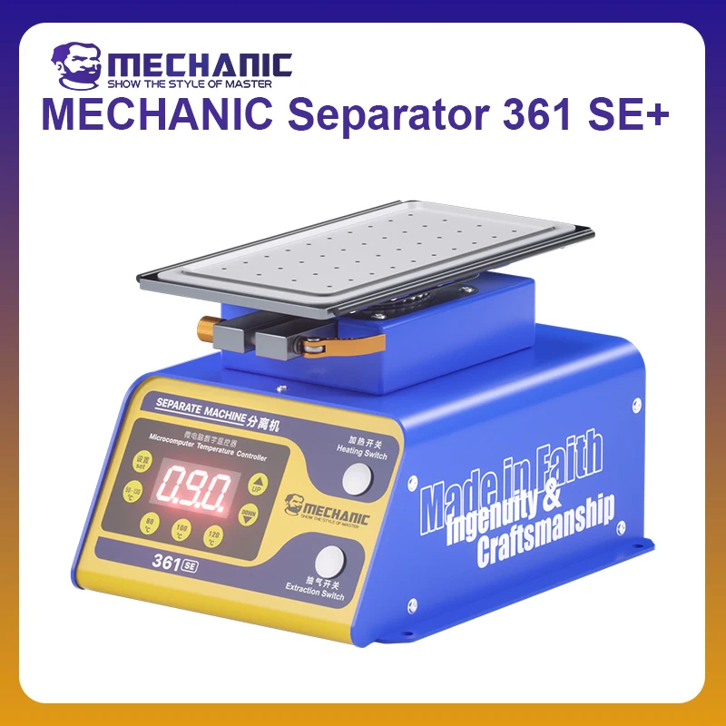 MECHANIC OFFICIAL 361 SE+ MultiFunction360°Rotating Separator Mobile Phone Repair Screen Heating Glue Removal Frame Removal Tool