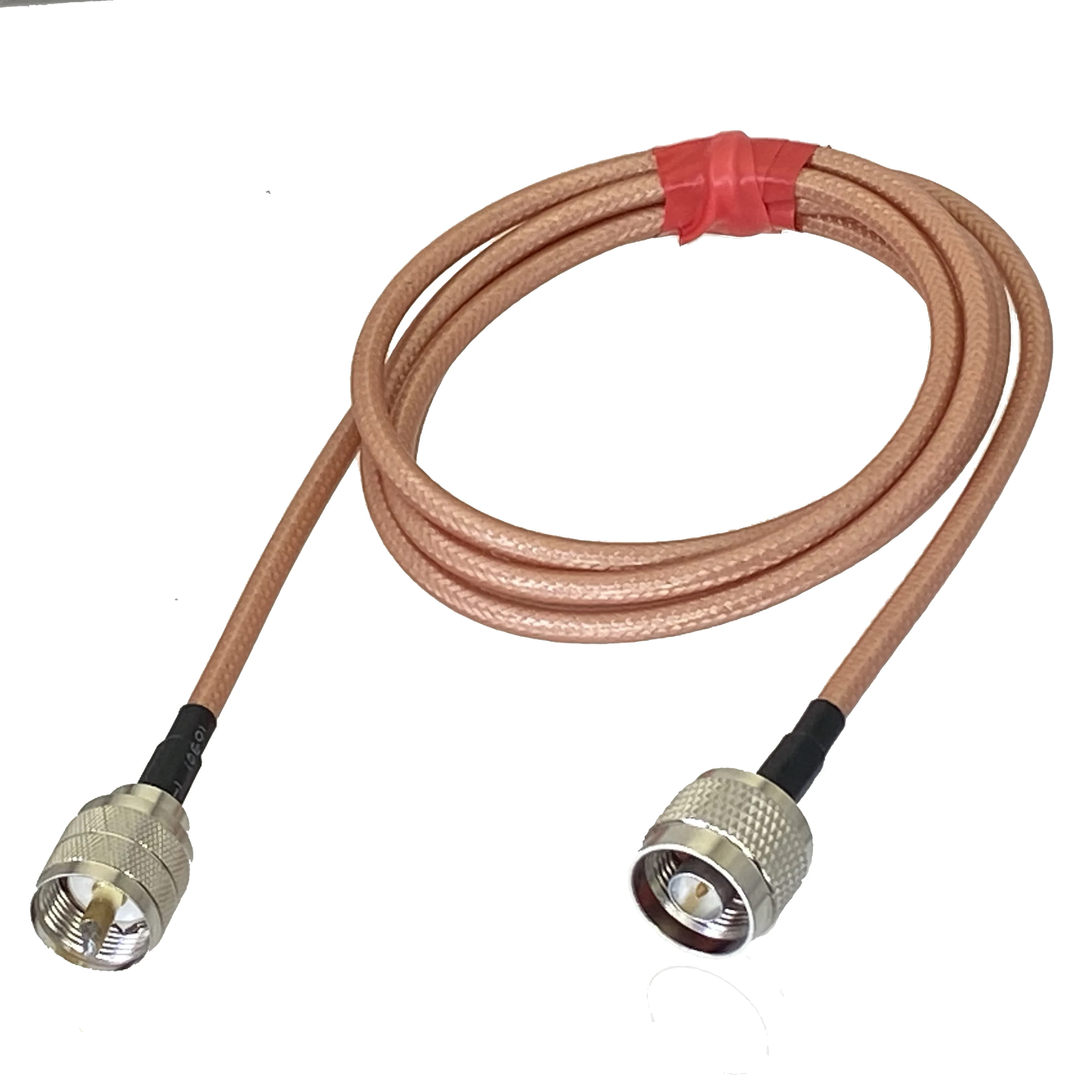 RG142 N Male Plug to UHF PL259 Male Plug Connector Crimp Wire Terminal Straight RF Jumper pigtail Cable 50ohm 6inch~10M