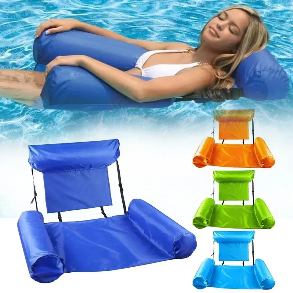 

Summer Inflatable Floating Water Mattresses Hammoc Chairs Pool Sports Toys Adult Size Multi-Purpose Pool Bed Beach Accessories