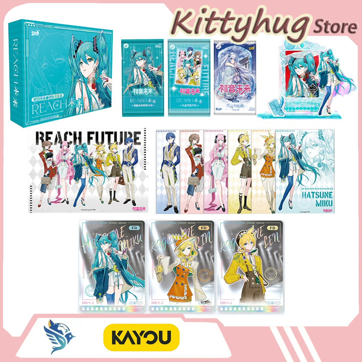 kayou-hatsune-miku-cofanetto-regalo-con-cartoline-targhetta-in-acrilico-e-carte-collezionabili-giocattoli-originali