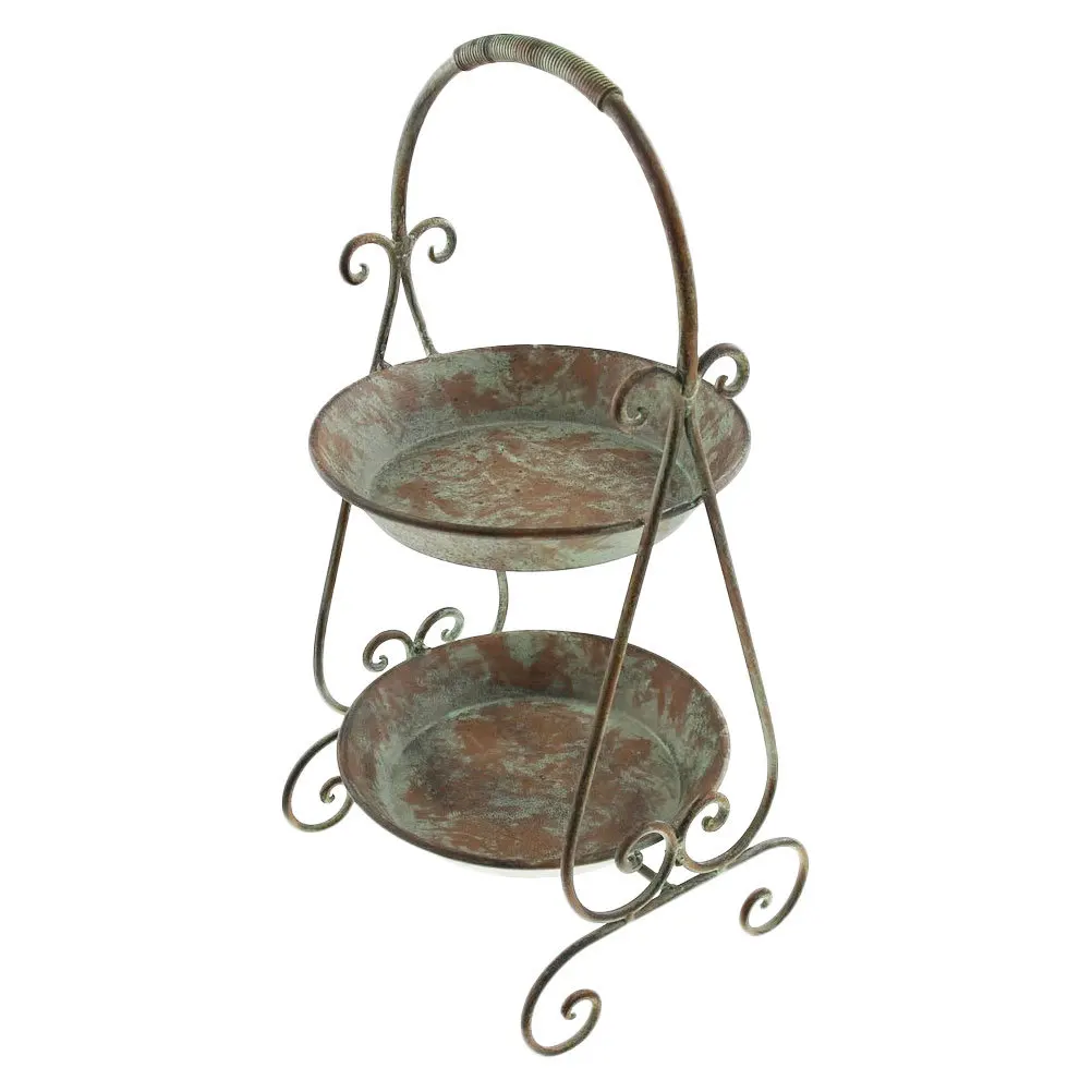 

1Pcs Retro Iron Art Tray Dark Green Decorative Storage Plate for Home Bar Hotel Desktop Organizer Sundries Fruit Snack Serving