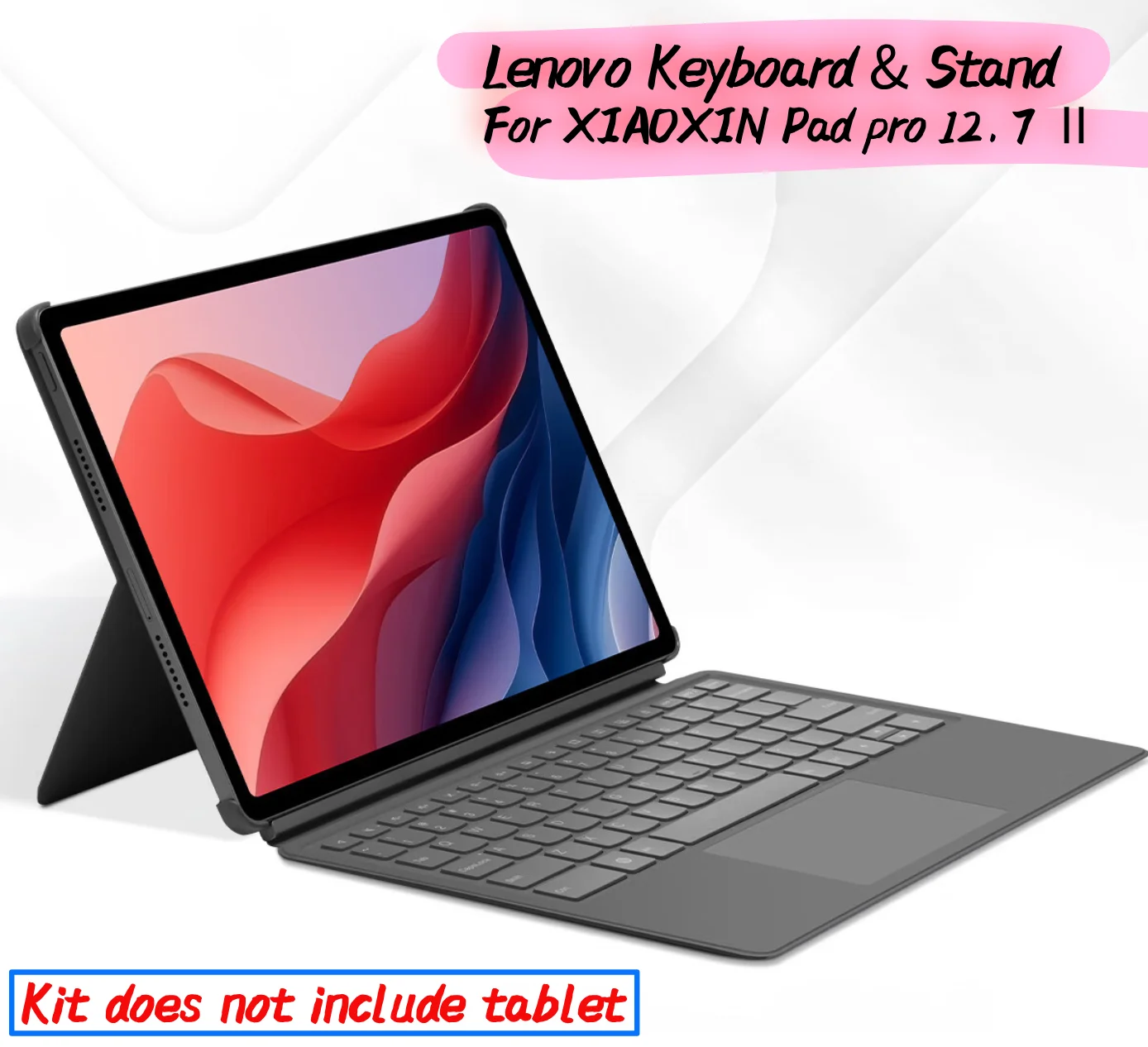 

Магнитная клавиатура и подставка Lenovo для Lenovo Xiaoxin Pad Pro 12,7 дюймов, магнитная защита, слот для ручки, трекпад, оригинальный