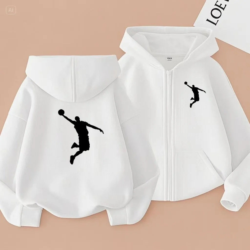 

Fashionable Cartoon Printed Sports Zipper Jackets for Boys Girls Suitable for Children Aged3 To13 for Casual Anime Autumn Winter