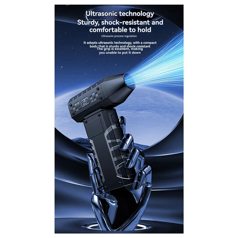 A78K جديد 2X منفاخ الهواء 160000 دورة في الدقيقة مروحة كهربائية محمولة 52 متر/الثانية سرعة الرياح فرش السيارات مروحة عنيفة مع شاشة LED