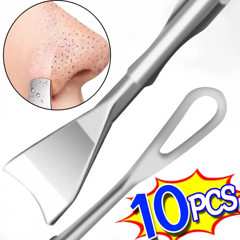 Cabeça dupla removedor de cravo raspador espinha popper ferramentas acne agulha remoção cravo popping nariz extrator mancha facial