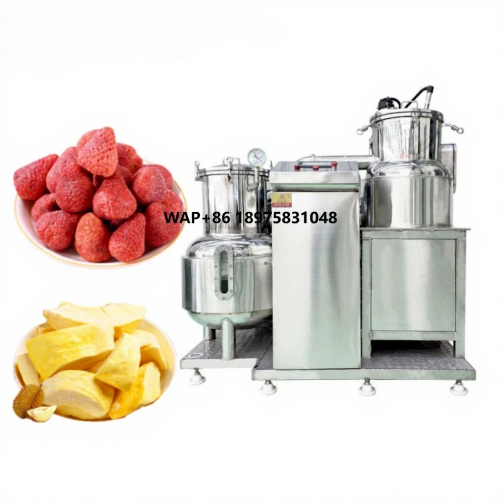 Hot Selling Mixed Fruit Crisps CE Certified Vacuum Fryer Freeze Dried Healthy Snacks Dried Fruit Mixing Vacuum Machine