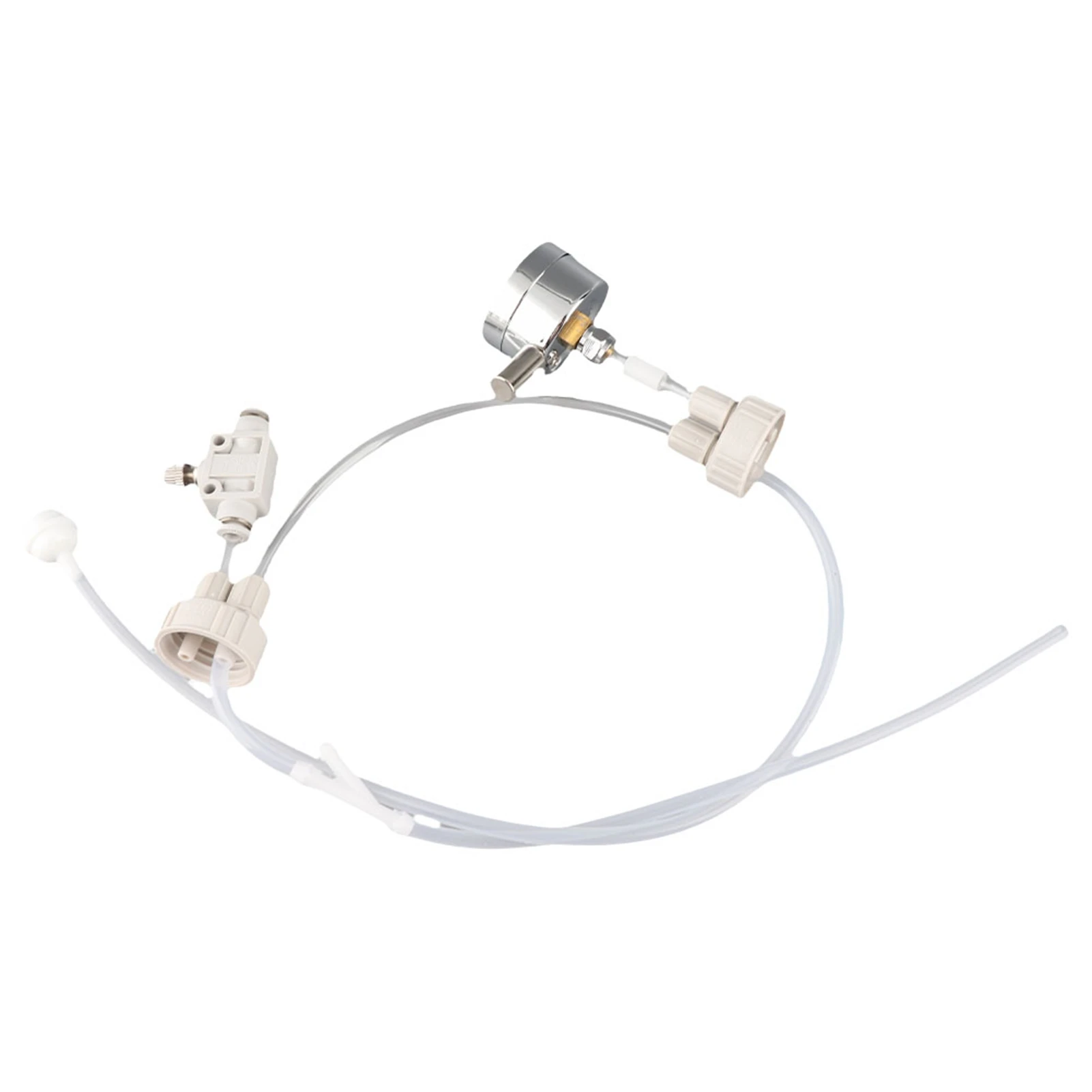 

Комплект для самостоятельной установки CO2-системы для аквариума, 1 набор, белый, для аквариумных растений, с трубкой, клапаном, манометром и баллоном