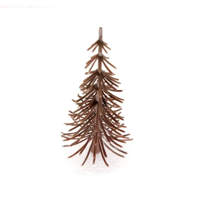 20 قطعة لتقوم بها بنفسك شجرة صنوبر جذع نموذج بناء مجموعات المشهد تخطيط نموذج مشهد لنموذج السكك الحديدية 6/8/10/12 سنتيمتر الارتفاع