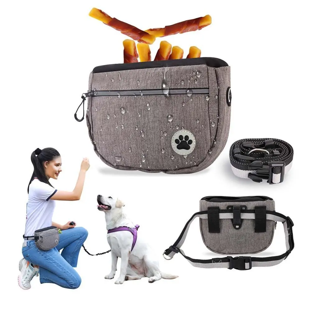 Reflective Feed Pocket Outdoor With Adjustable Waistband Bait Pet Supplies Food Waist Bag Dog Training Bag Treat Pouch