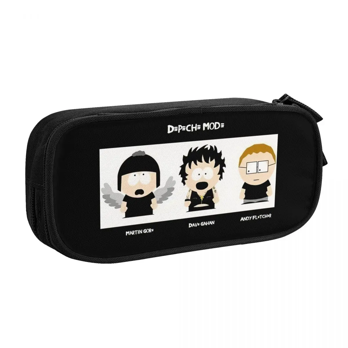 Custom Electronic Rock Depeche Cool Mode Cute Pencil Case Boy Girl Large Capacity Pencil Pouch School Supplies