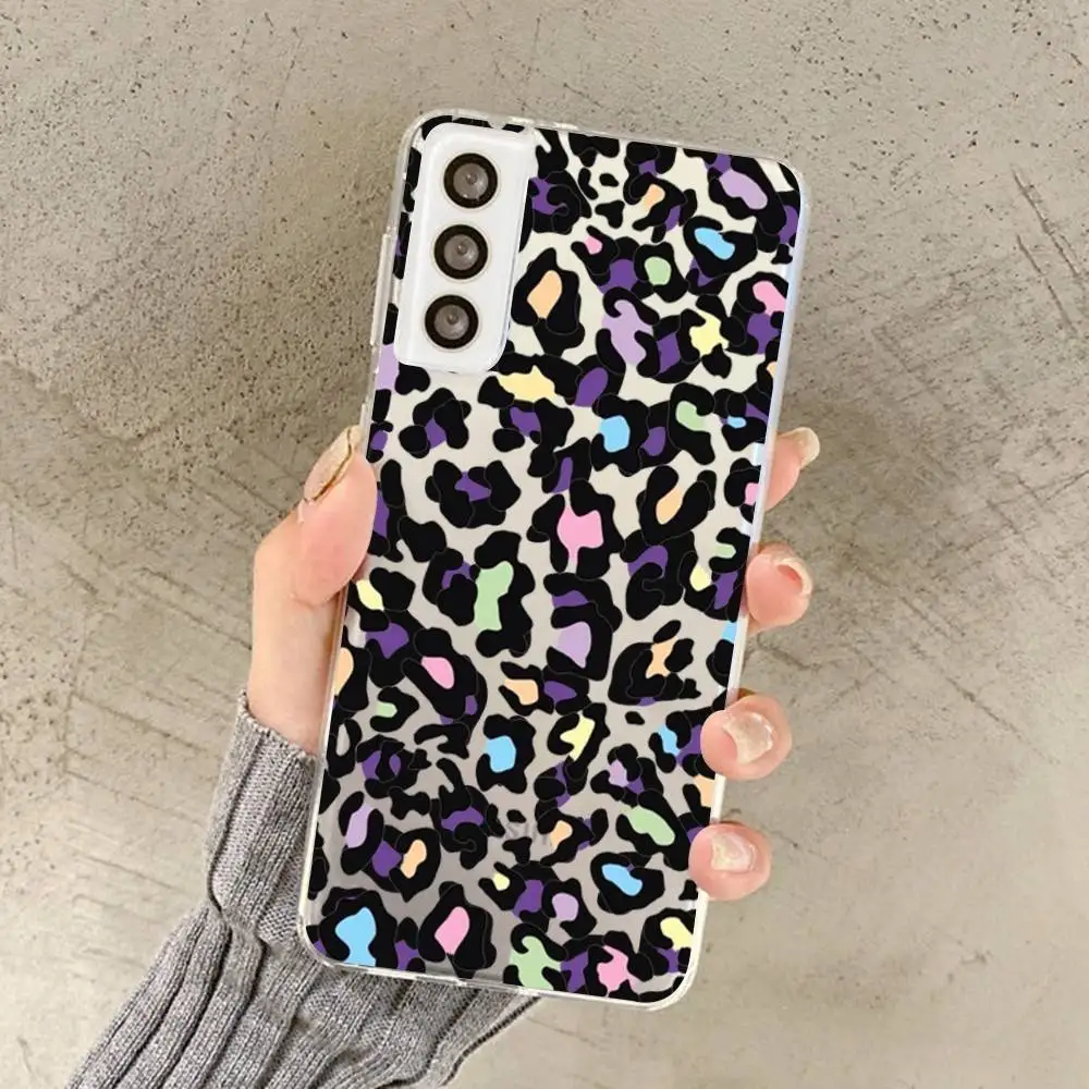 الموضة الجمالية ليوبارد طباعة تصفيح جراب هاتف لسامسونج S 20 30 21 22 23 24 A 30 50 31 32 51 70 71 72 73 الترا زائد لايت #5