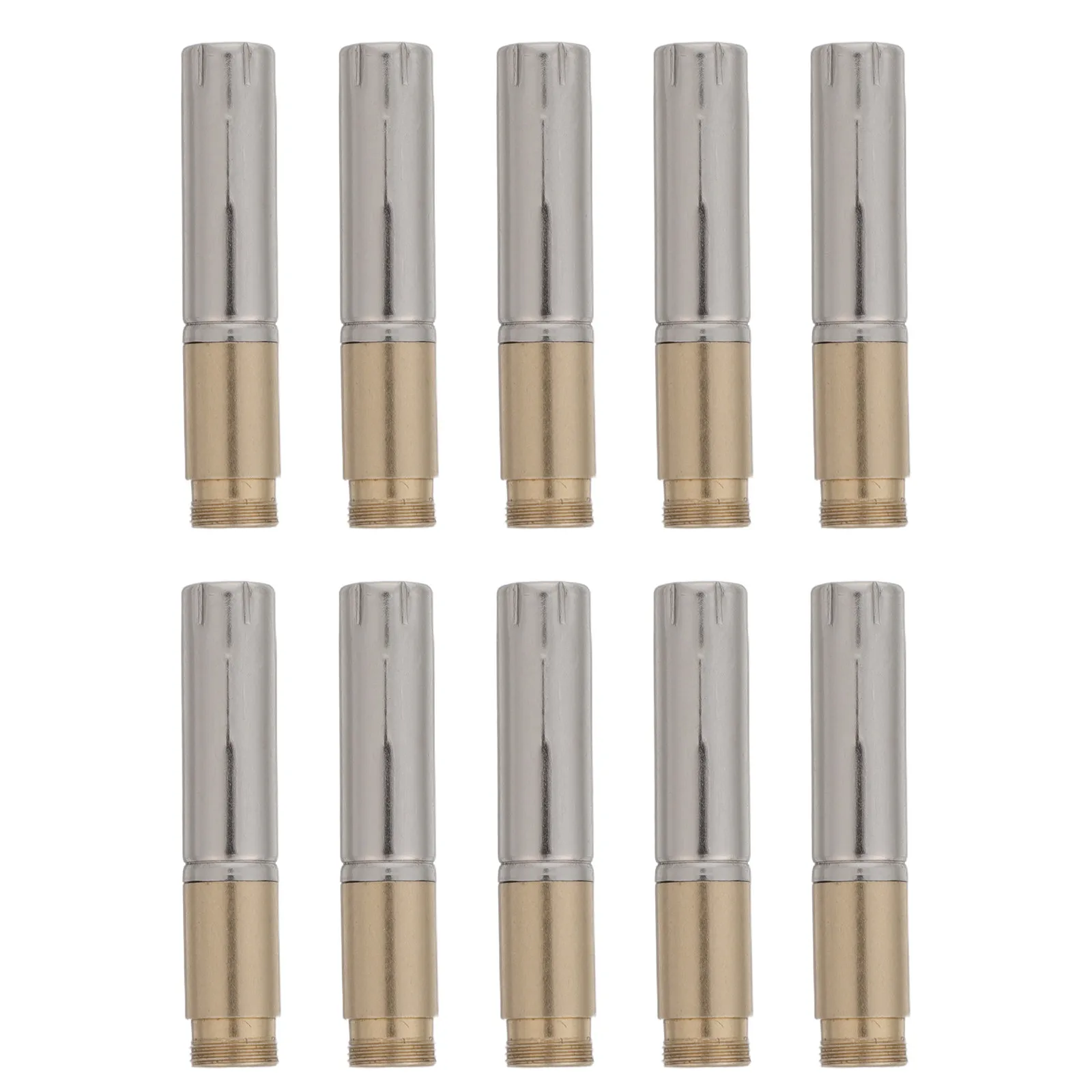 

10Pcs Threaded Metal Ballpoint Pen Inner Core External Thread 7.3mm Replacement Refill for Business Students Smooth Stable