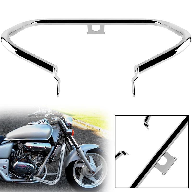 Para Honda MAGNA250 VF250 VF 250 Dragon Dog 250 1994-2007 motocicleta cromo protector de motor delantero accesorios de barra de choque de carretera