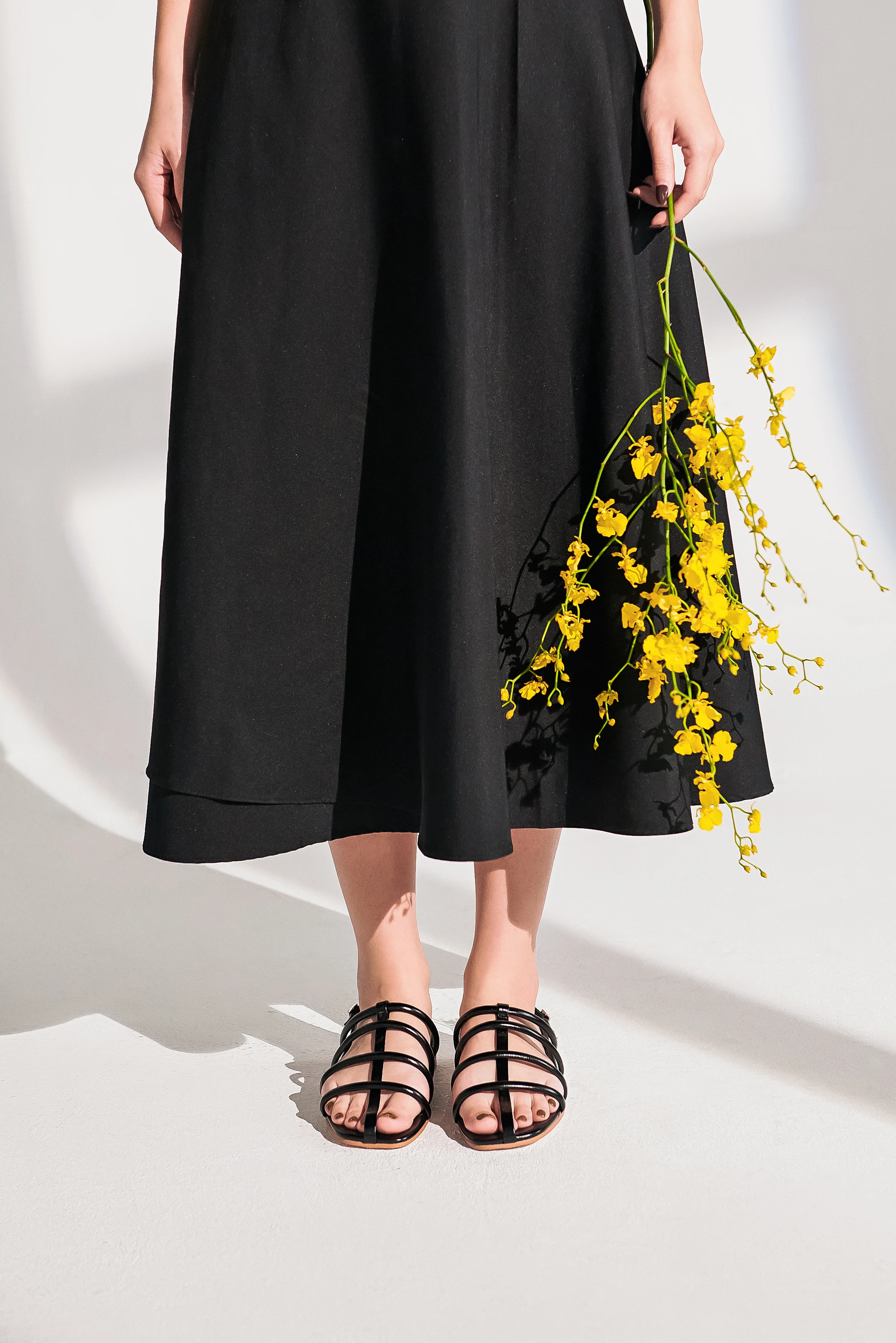 

Handmade Genuine Leather Multi-Strap Sandals | Square Toe Minimalist Design | Modern Summer Look