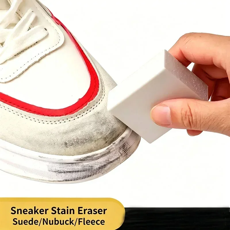 1/2 Shoe Shining Tool, Suede Rubber Eraser, Polishing Tool for Cleaning Suede Sports Shoes, White Shoes, Stain Remover