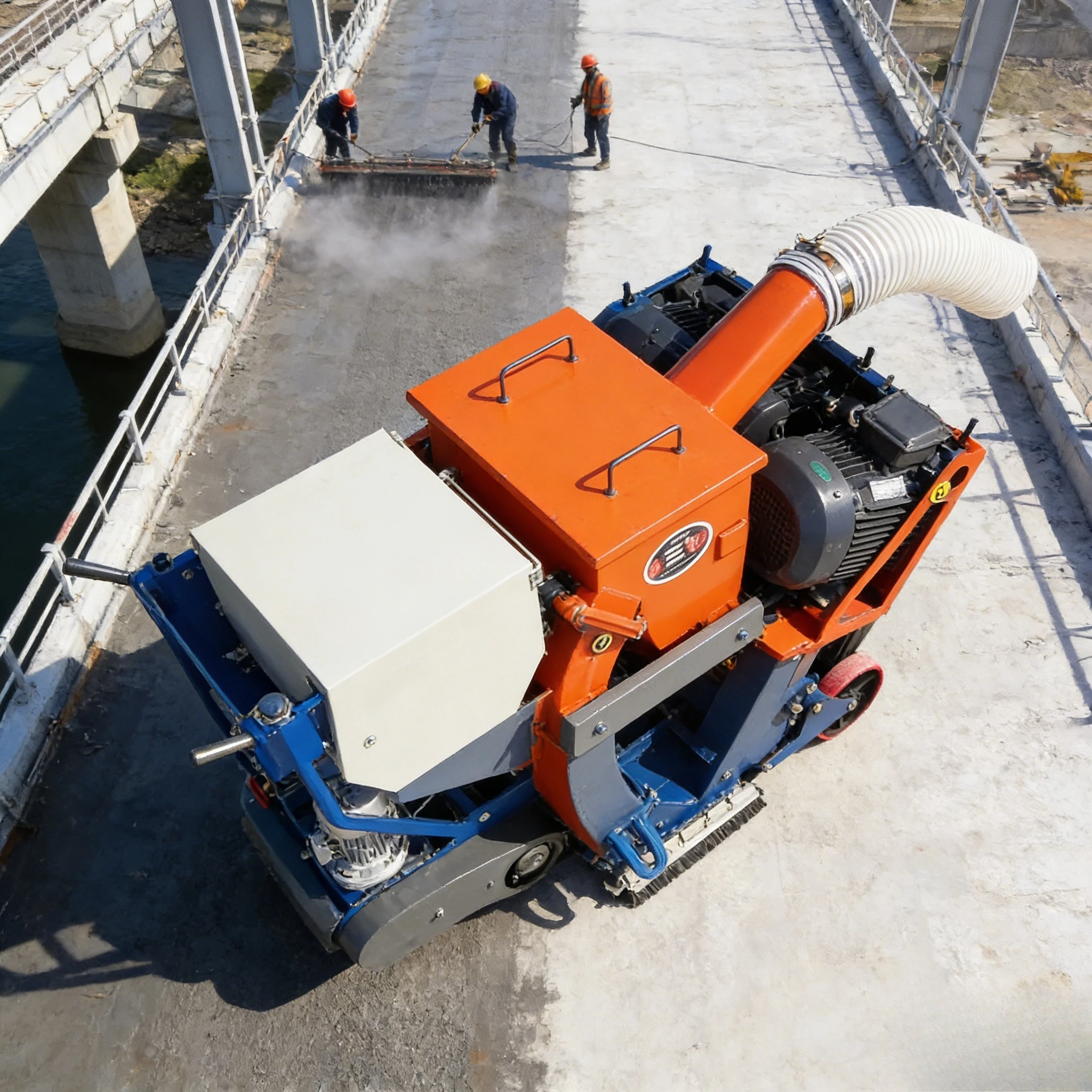 Diameter Track Type Asphalt Pavement Concrete Ground Sandblasting Hand Push Shot Blasting Machine rotoblast machine customized