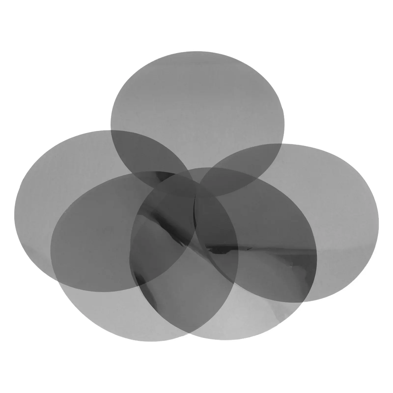 5Pcs Atmosphere Light Filter Stickers Color Correction Gel Light Filter Sheets Transparent Black Diffuser Film for LED Spotlight