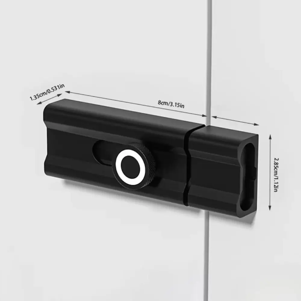 دائم مكافحة سرقة مضيئة الباب مشبك لا اللكم الأمن انزلاق مزلاج الباب سبائك الألومنيوم الباب الصيد خزانة مشروبات #6