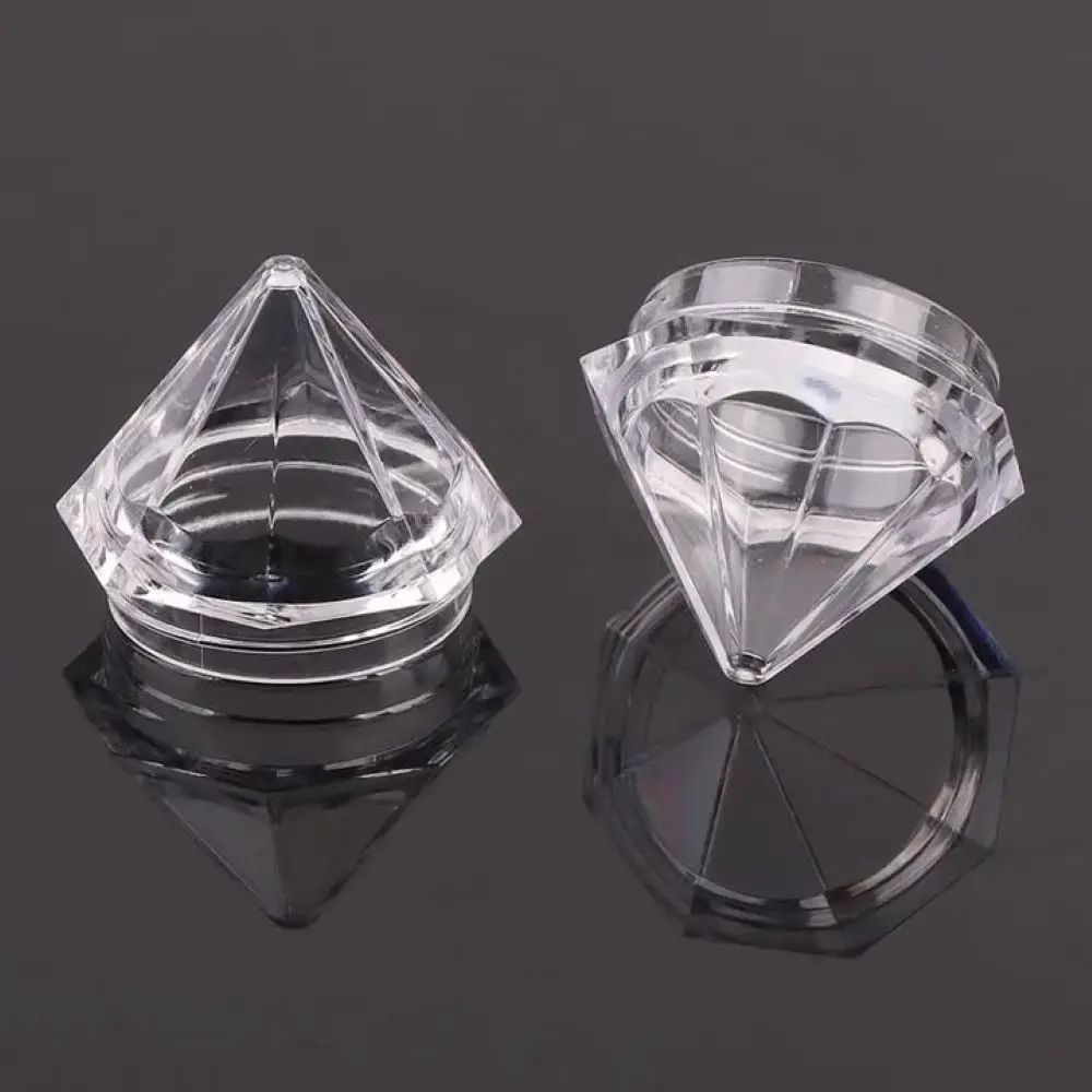 Großhandel Diamantförmige 5g Klare Mini-Döschen, Zubehör für Nagelkunst, Leere Lidschatten-Creme-Behälter, Probenbehälter – Detail 5